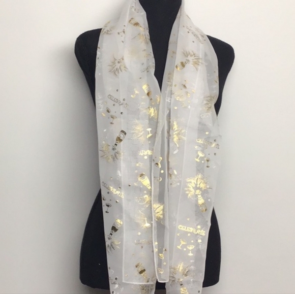 Women fashion celebrate scarf 1115 NIP - Picture 4 of 5